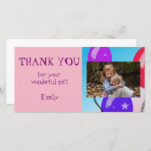 Balloons Birthday Danke Foto (Vorne/Hinten)