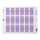 Balloons Birthday Hershey Miniatur Candy Wrapper Adressaufkleber (Vorne)