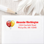 Balloons Birthday Red Address (Insitu)