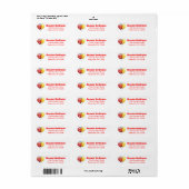 Balloons Birthday Red Address (Vorne)
