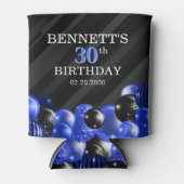 Balloons Black Blue Dosenkühler (Vorderseite)