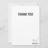 Balloons bunt feiern Flat Card Danke (Rückseite)