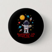 Balloons Cake und Candles perfekt ein Jahr alt Cel Button (Vorderseite)