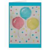 Balloons & Confetti Blank Cards (Vorne)