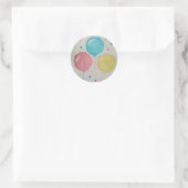 Balloons & Confetti Round Stickers (Tasche)