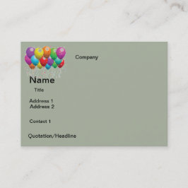 BALLOONS-DESIGN VISITENKARTE