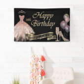 Balloons, Diamantglas, Hefe, Kleid, schwarz Banner (Insitu)