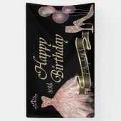 Balloons, Diamantglas, Hefe, Kleid, schwarz Banner (Vertikal)