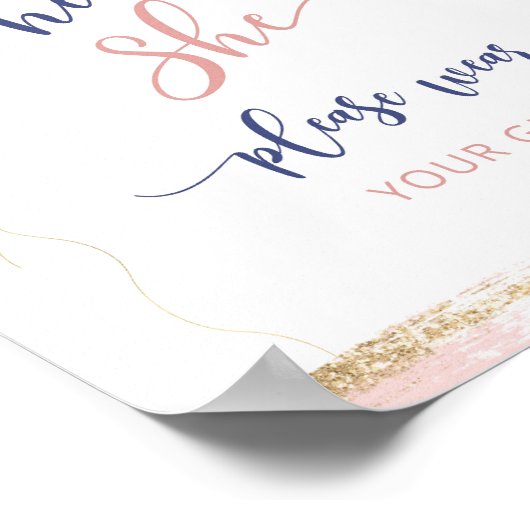 Balloons, die er oder sie tragen bitte Ihre Vermut Poster (Ecke)