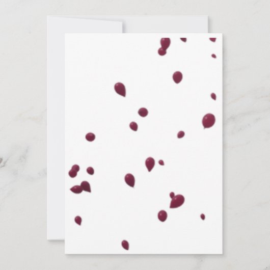 Balloons Einladung (Vorderseite)