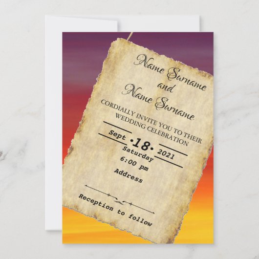 Balloons Einladung (Rückseite)