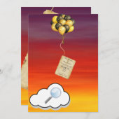 Balloons Einladung (Vorne/Hinten)