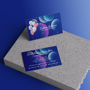 Balloons Event Party Planer Dekoration Himmel Visitenkarte