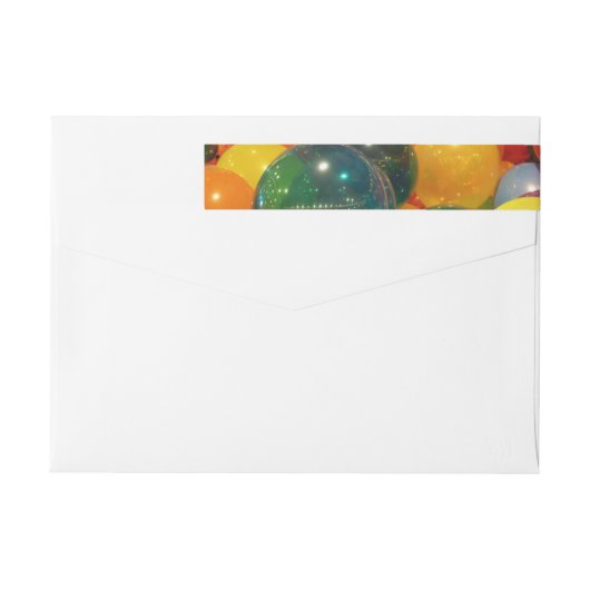 Balloons Farbiges Party Design (Rückseite)