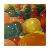 Balloons Farbiges Party Design Fliese (Vorderseite)