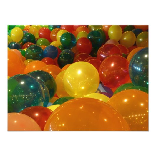 Balloons Farbiges Party Design Fotodruck (Vorne)