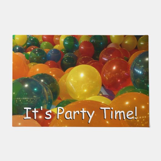 Balloons Farbiges Party Design Fußmatte (Vorderseite)
