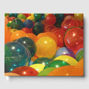Balloons Farbiges Party Design Gästebuch