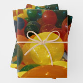 Balloons Farbiges Party Design Geschenkpapier Set (Beispiel)