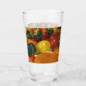 Balloons Farbiges Party Design Glas (Rückseite)