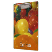 Balloons Farbiges Party Design Klemmbrett (Links)