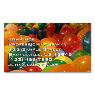 Balloons Farbiges Party Design Magnetische Visitenkarte