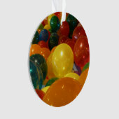 Balloons Farbiges Party Design Ornament (Vorderseite)