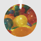 Balloons Farbiges Party Design Ornament (Rückseite)