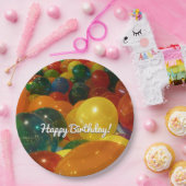 Balloons Farbiges Party Design Pappteller (Party)