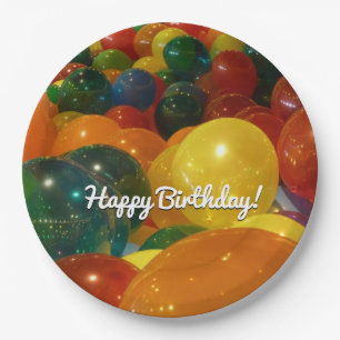 Balloons Farbiges Party Design Pappteller