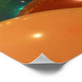 Balloons Farbiges Party Design Poster (Ecke)