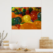 Balloons Farbiges Party Design Poster (Küche)