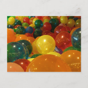 Balloons Farbiges Party Design Postkarte