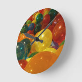 Balloons Farbiges Party Design Runde Wanduhr (Winkel)