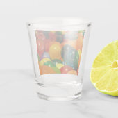 Balloons Farbiges Party Design Schnapsglas (Rückseite)