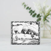 Balloons Farbkarten | Angebrachte Postkarten© Postkarte (Stehend Vorderseite)