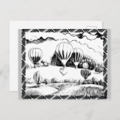 Balloons Farbkarten | Angebrachte Postkarten© Postkarte (Vorne/Hinten)