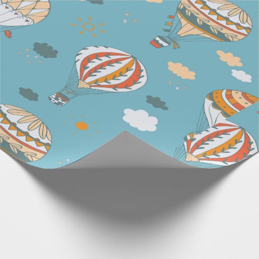 Balloons-Farbmuster Geschenkpapier (Ecke)