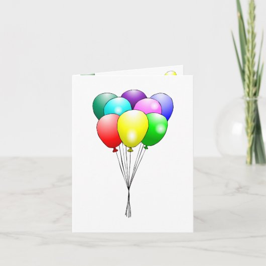 Balloons folgten der Einladung zum Geburtstag (Vorderseite)