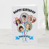 Balloons Foto Happy Birthday Card Karte (Vorderseite)