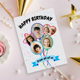 Balloons Foto Happy Birthday Card Karte