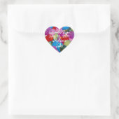 Balloons Galore Heart Sticker (Tasche)