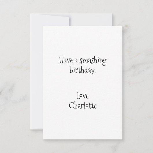 Balloons Geburtstagskarte (Rückseite)