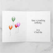 Balloons Geburtstagskarte Karte (Innenseite)