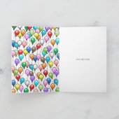 Balloons Geburtstagsparty Einladung (Innenseite)