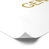 Balloons Gender Reveal Welcome Poster (Ecke)