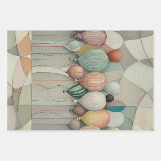 Balloons Geschenkpapier Set (Vorderseite 2)