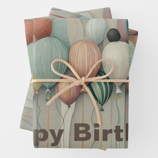 Balloons Geschenkpapier Set (Beispiel)