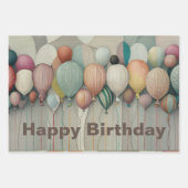 Balloons Geschenkpapier Set (Vorderseite)