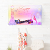 Balloons, Glas, Heel, Glitzer Kleid Ombre Banner (Insitu)